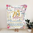 thumbnail image 4 of Birthday Gifts for Women Men Him Her, 40th 50th 60th 70th 80th Birthday Gifts for Mom Sister Wife Grandma, Best Birthday Gift Ideas Throw Blanket, Gifts for her on Birthday Mothers Day, 4 of 5
