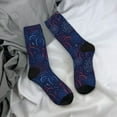 thumbnail image 5 of Pofeuu Firework Print Crew Socks, Adult Running Hiking Socks for Youth and Adult, 5 of 6