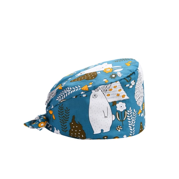 Gorros de calabaza Para enfermera Minnieouse - 8 Uds. - Color puro pulido opaco - Estampado profesional - Uniformes de Sombreros L23
