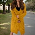 thumbnail image 2 of Arlun Long Cardigan Sweaters for Women Trendy Knit Open Front Soft Comfort Cardigans Jacket Loose Fit Long Sleeve Winter Casual Aran Sweater Coats Yellow XL, 2 of 6