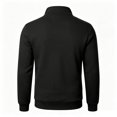 thumbnail image 4 of JULMCOMO Quarter Zip Pullover Sweatshirt for Men Solid Color Stand Collar Long Sleeve Casual Athletic Tops for Fall Winter Black 3XL, 4 of 8