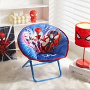 Marvel Spidey and Friends 19 Toddler Mini Saucer Chair, Polyester, Blue