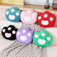 thumbnail image 2 of 25x30CM linda almohada de felpa con pata de gato, almohada de felpa con pata de oso de peluche suave, cojín de sofá de muñeca, juguetes para niños y niñas, regalos de invierno zhangyuxiang LED, 2 of 2
