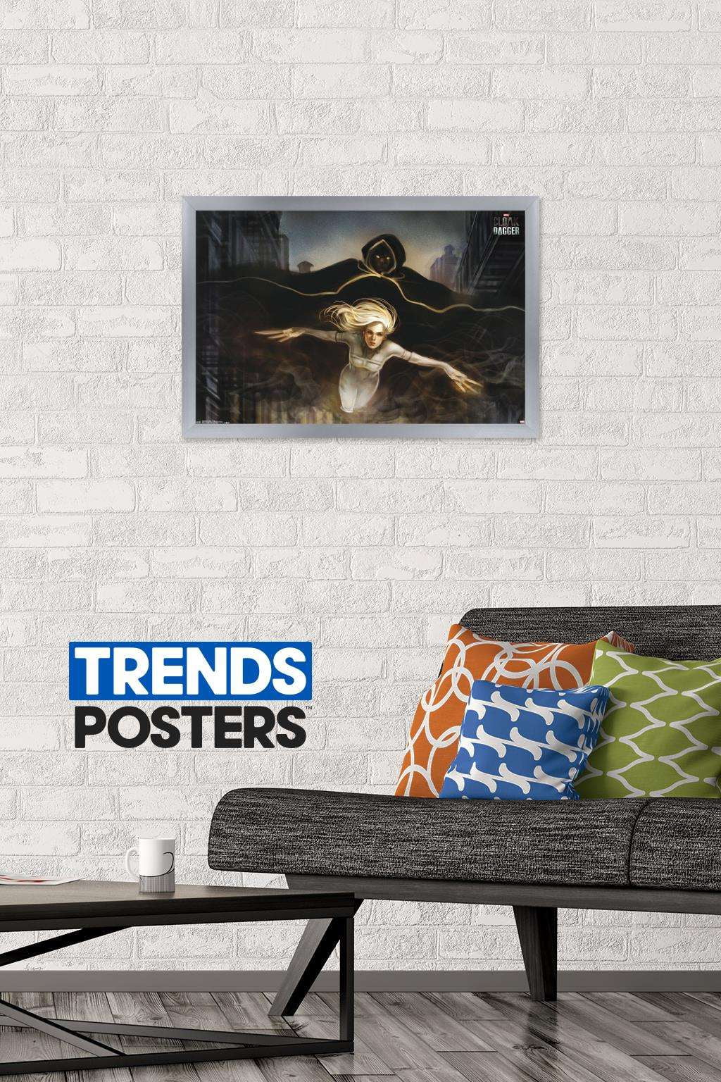Marvel Comics TV - Cloak and Dagger - Flying Wall Poster, 14.725" x 22.375", Framed