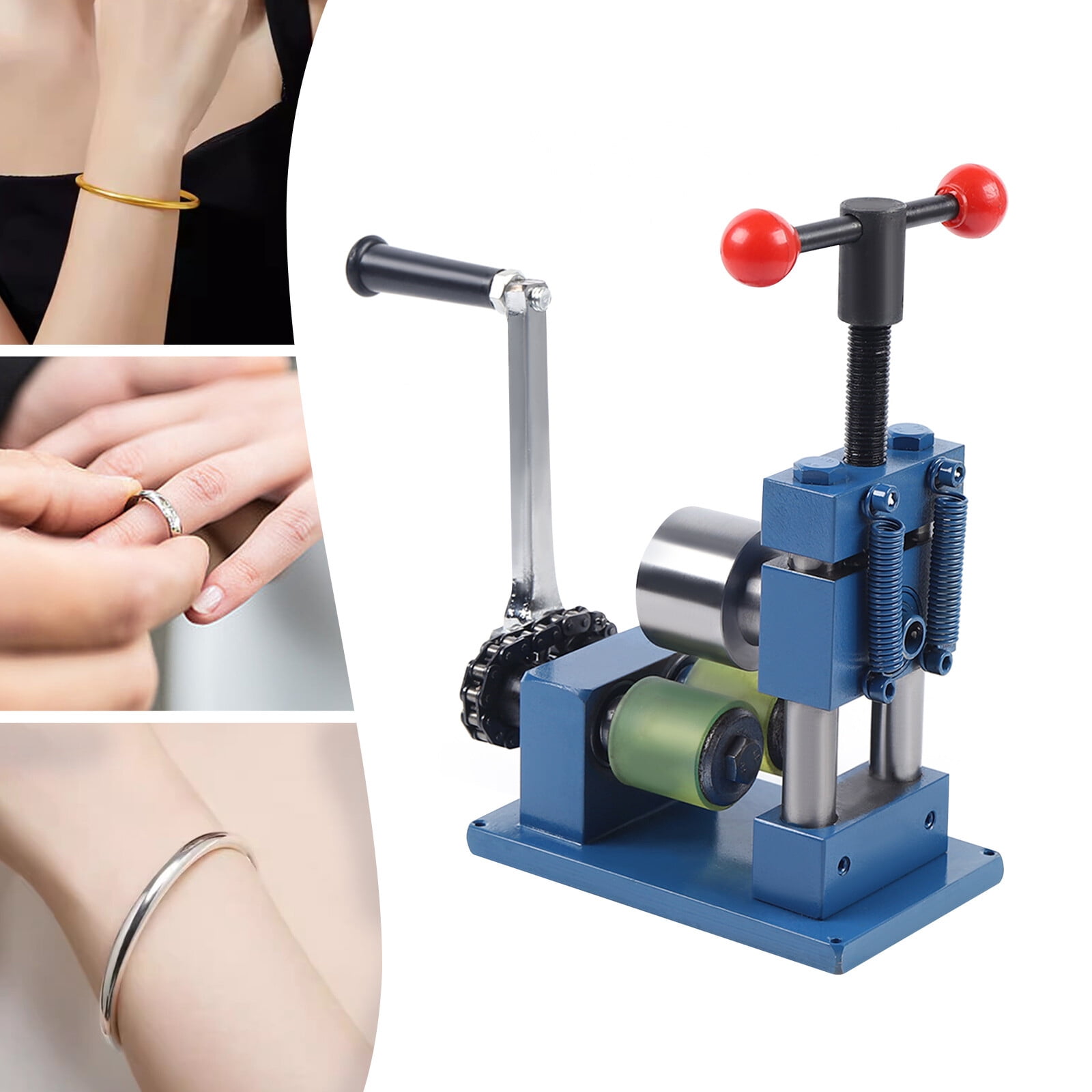 Hand Crank Ring Bracelet Bending Machine, Jewelry Bending Machine, Ring and Bracelet Press Bending Machine (7.09*9.45 in)