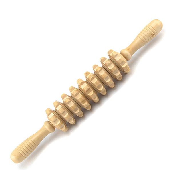 Wooden Massage Roller Wood Manual Massager Leg Belly Slim Massage