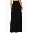 thumbnail image 2 of TheMogan Women's S~3X Casual Draped Jersey Foldable Waist Relaxed Long Maxi Skirt, 2 of 7