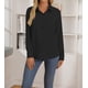 thumbnail image 3 of 1 camisa de manga larga con solapa, color negro., 3 of 5