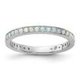 thumbnail image 2 of Auriga Fine Jewelry 925 Sterling Silver Created Opal Ring for Women Size 7, 2 of 6