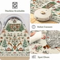 thumbnail image 6 of Findosom 2'x6' Christmas Runner Rug for Hallway, Machine Washable Reindeer Print Floor Carpet,Non-Slip Soft Stain Resistant Bedside Area Rug for Entryway Dining Room Home Decor Rugs,Beige, 6 of 8