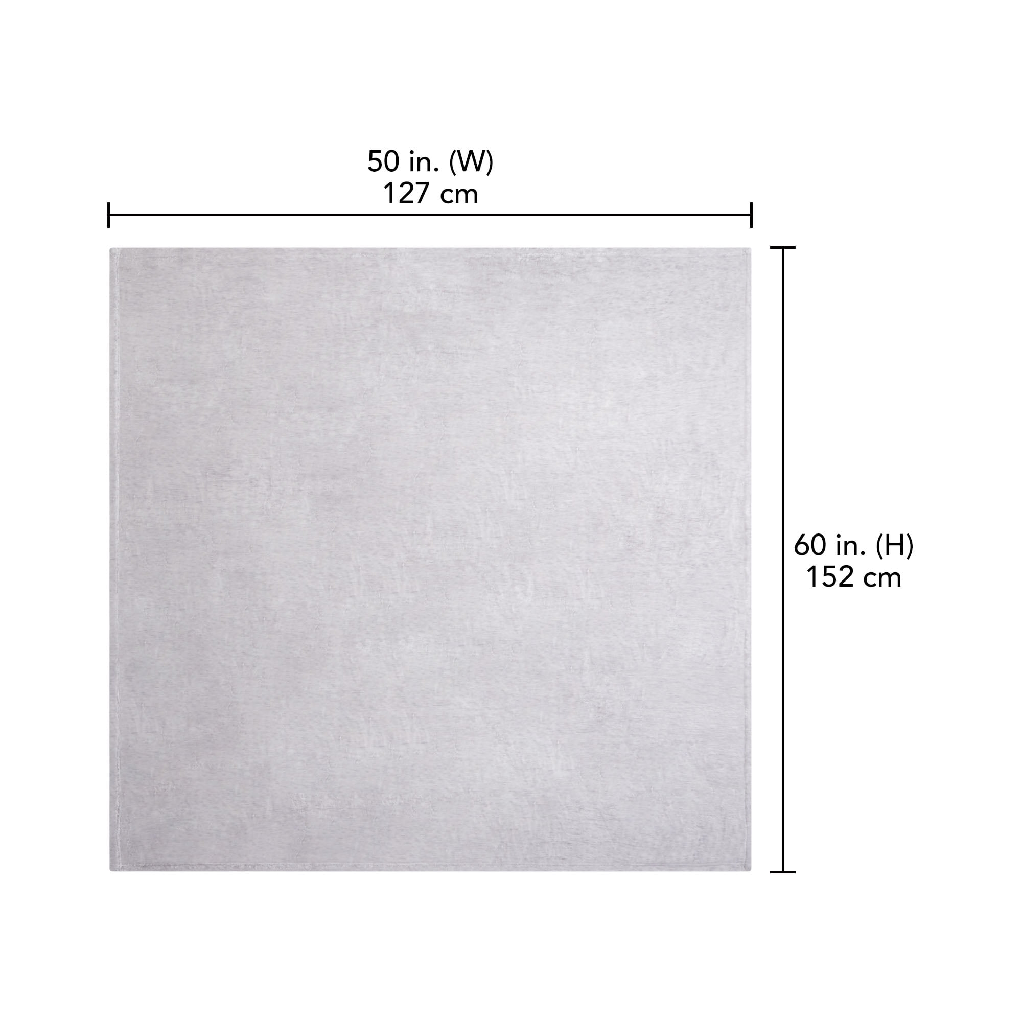 Jeté pelucheux à motif mélangé gris clair HOMETRENDS 20 % polyester recyclé