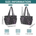 thumbnail image 4 of FORMRS Tote Bag for Women Quilted Large Capacity Travel Work Carry On Shoulder Handbag, Gothic Floral Print, 4 of 7