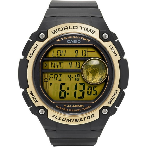 casio classic world time watch