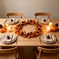 thumbnail image 4 of Artificial Maple Leaves Pumpkins Sunflowers and Vines Garland Flexible Reusable 69 Inch for Thanksgiving Home Decor, 4 of 6