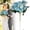 Blue, variant on Real Touch Artificial Flower, Blue Single Stem Faux Plant for Wedding Decoration