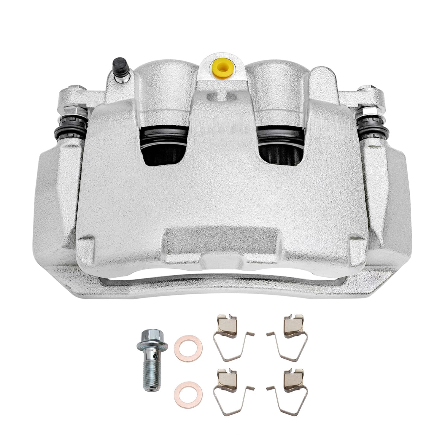 Detroit Axle - 2pc Front Brake Calipers for 06-08 Ram 1500, 05-08 Dodge Dakota, 06-09 Mitsubishi Raider, 2 Disc Brake Calipers 2006 2007 2008 Replacement