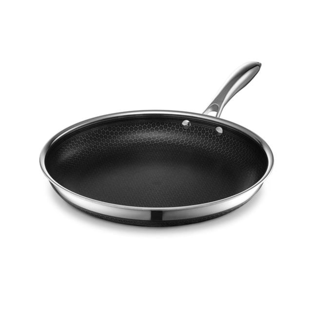 Sartén híbrida antiadherente HexClad de 30 cm con mango que se mantiene fresco