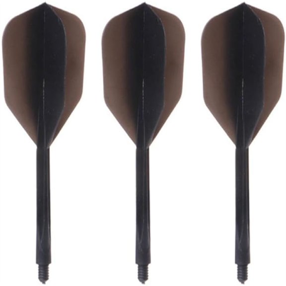 Standard 2BA Shafts and Flights Set, 3Pcs Integrated Combo, Flexible, Durable, 6 Colors, 80mm Length for Darts