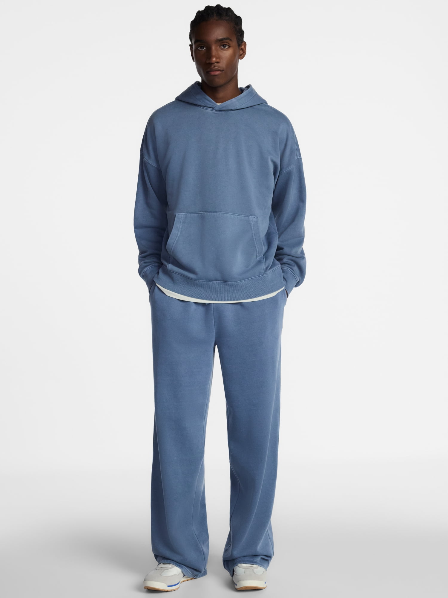 No Boundaries Fleece Open Hem Sweatpants, Men's XS-5XB
