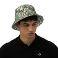 thumbnail image 4 of Xecao Palm Trees and Tropical Print Men and Women Night Reflective Hat Runner Cap Visor Bucket Hat Boonie Cap, 4 of 6