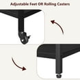 thumbnail image 4 of Support d'Imprimante Portable avec Prise de Courant, Table d'Imprimante Roulante à 3 Niveaux avec Tablette de Rangement Réglable et Roues, 4 of 8
