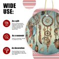 thumbnail image 3 of Dreamcatchers With Feathers Hanging Featuring Floral - Christmas Ornament Xmas Keepsake Ceramic Ornaments Holiday Decorations for Tree Christmas Gift Ideas 2.95in, 3 of 6