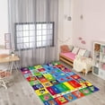 thumbnail image 2 of Kids Play Rug for Playroom, Kids Play Mat ABC Educational Area Rug, Toddler Baby Playroom Mat, Alphabet Animal Soft Non-Slip Kids Rug Carpet for Boy Girl Bedroom 47.2X31.5 INCH,Blue, 2 of 7