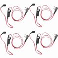 thumbnail image 1 of 4X 2 Pin Estilo de Fideos Auriculares ErgonóMicos Enchufe K Auricular Auriculares para Uv5R -888S Uv5R, 1 of 5