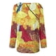 thumbnail image 5 of Blusa de manga larga con cuello redondo para mujer, informal, Sexy, a la moda, con estampado holgado Pompotops  FGAJ5765, 5 of 5