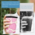 thumbnail image 5 of Set of 3 Packs Reusable Hot And Iced Coffee Cup Sleeve Neoprene Tumbler Sleeve Valentine's Day Heart(16,24,32oz), 5 of 8