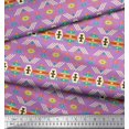 thumbnail image 3 of Soimoi Poly Georgette Fabric Geometric Southwestern Print Fabric by Yard 52 Inch Wide, 3 of 3