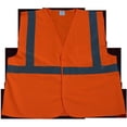 thumbnail image 1 of OV2-EC-4X-5X Safety Vest Economy Line Ansi Class Ii Orange Solid, 4X & 5X, 1 of 1