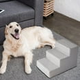 thumbnail image 1 of Escalera duradera para perros, juguetes de escalada, de diseño de 3 escalones, suministros antideslizantes lavables, rampa para cama, gatos Gris Lino Colco Animales Escaleras, 1 of 8