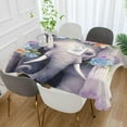 thumbnail image 5 of Coolnut Elephant Rectangle Tablecloth Waterproof Polyester Table Clothative Stain Resistant & Wrinkle Resistant Washable Table Cover for Dining Table/Party/Camping 60x90 Inch Decor Gift, 5 of 7