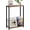 Rustic Walnut - Standard, variant on Narrow Side Table with Magazine Holder, Skinny End Table