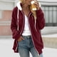 thumbnail image 1 of Puntoco Moda Mujer Cremallera V-Cuello Jersey Tops Manga Larga Con Capucha Blusa Sudadera Puntoco Puntoco-3540, 1 of 5