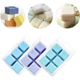 thumbnail image 6 of NOGIS 20 Packs Wax Melt Clamshells Molds,Wax Melt Containers,6 Cavity Clear Plastic Cube Tray for Wickless Wax Melt Candles, 6 of 7