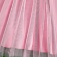 thumbnail image 6 of Toddler Tutu Dress Little Girls Irregular Tulle Princess Birthday Party Formal Dresses Pink 6-7 Years, 6 of 7