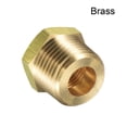 thumbnail image 4 of Brass Pipe Fitting Reducer Adapter 1/2NPT Male x 3/8NPT Female for Water Oil Air Pressure Gauge, Pack of 4, 4 of 6