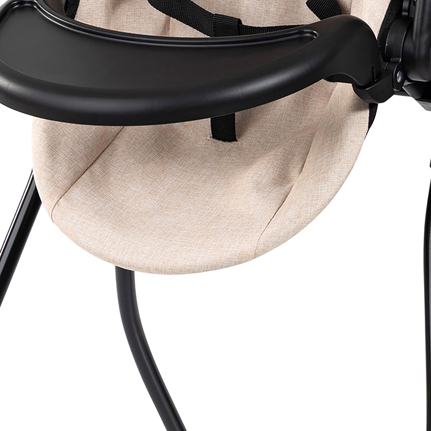 Bayer Design: Doll 4-In-1 Vario - Beige-Black-Hearts - Convertible Toy: Highchair-Swing-Bed-Car Seat, All-In-1 Care Accessory Fits 18" Dolls, Kids 3+