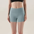 thumbnail image 3 of YUGYXL Yoga Shorts for Women Tummy Control High Waist Biker Shorts Exercise Workout Butt Lifting Tights Women's Short Pants Light Blue,S, 3 of 4