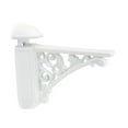 thumbnail image 3 of deevoka Glass Shelf Bracket Baroque Replacement Wall Mount Bathroom White, 3 of 9