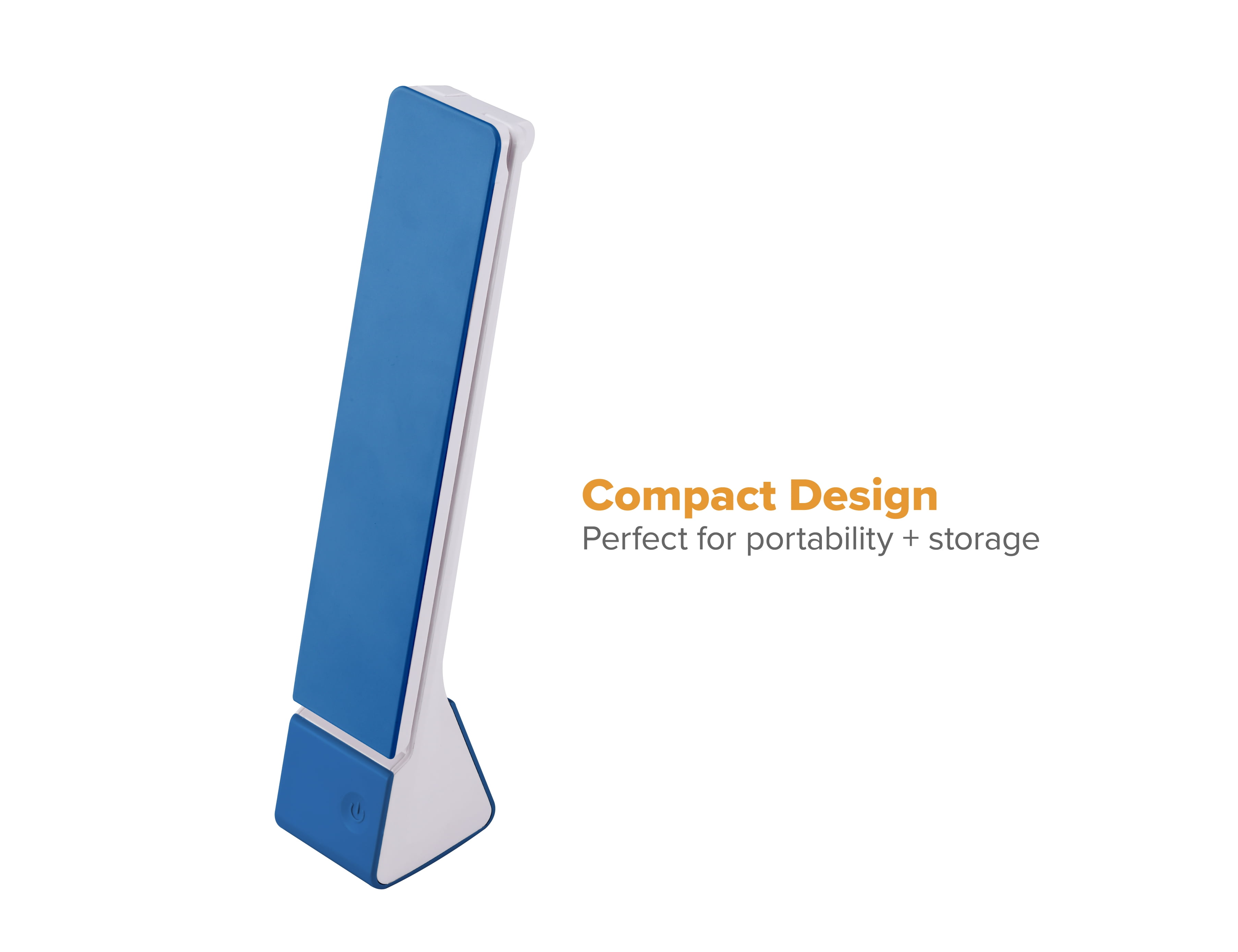 Bostitch Rechargable Battery Led Desk Lamp, 3 Color Temperatures, Flip Open, Blue (KT-VLED1810-BLUE)