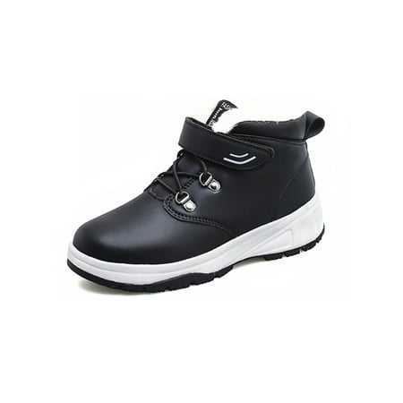 

Difumos Unisex Winter Boot Plush Lined Warm Booties Comfort Snow Boots Outdoor Cold Weather Ankle Bootie Non Slip Faux Fur Walking Shoes Women s Black 6