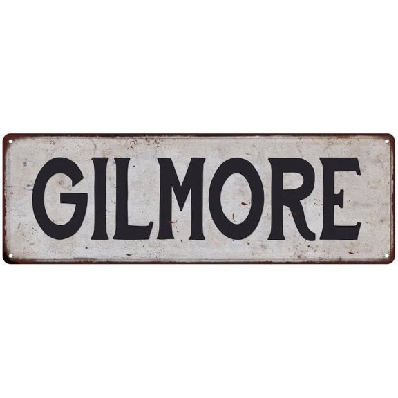 GILMORE Vintage Look Rustic Chic Metal Sign 6x18 106180036763