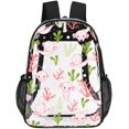 thumbnail image 1 of SKQIT Axolotl Print Clear Backpack, Heavy Duty PVC Transparent See Through Backpack for Men Women College Work Travel, 1 of 8