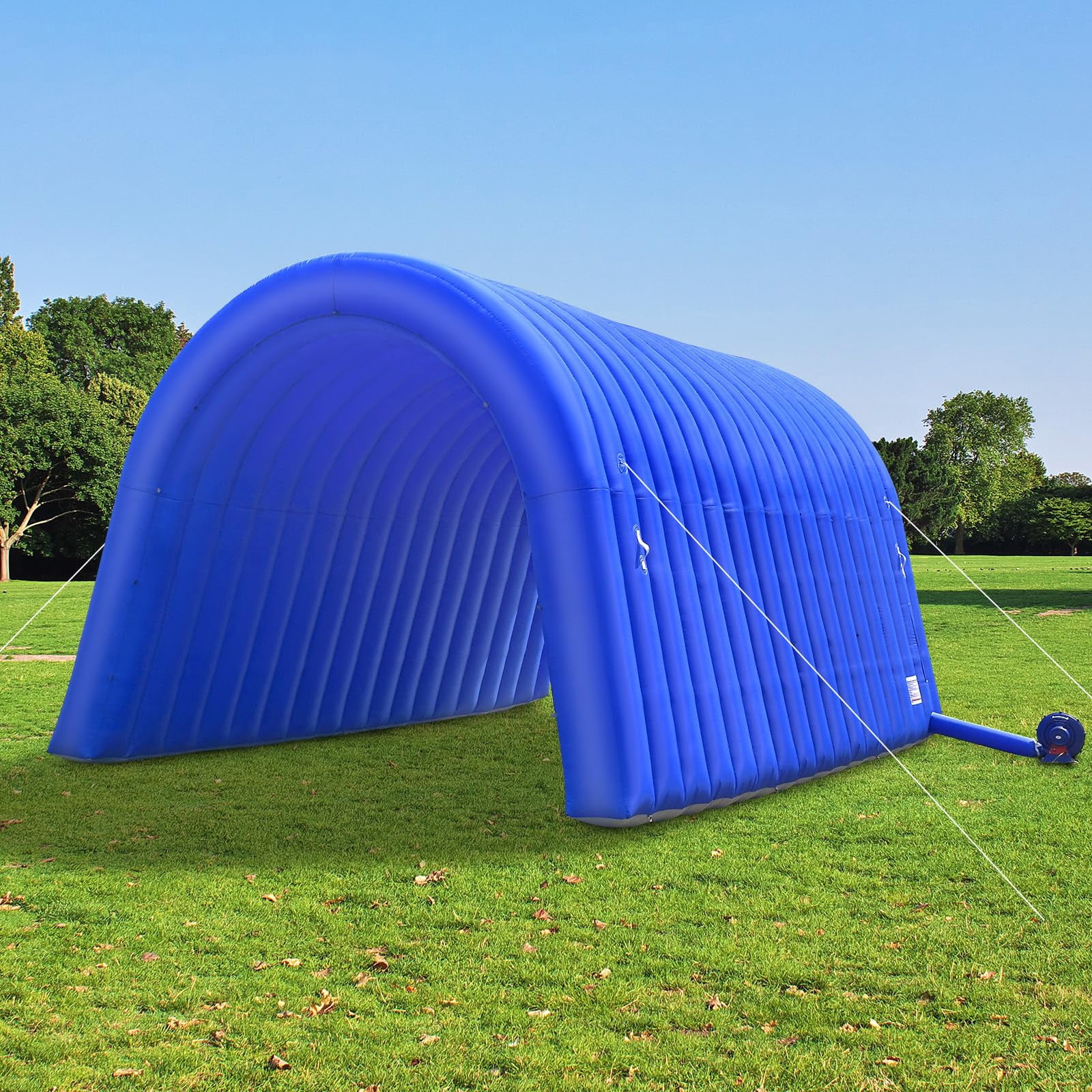 Inflatable Sports Tunnel Entrance 20x10x10FT Blue, One Air Blower – Event Inflatable Tunnel Tent for Team Intros, Business Promotion, Trade Shows, Advertising & Exhibitions