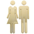 thumbnail image 1 of 1 Pair Restroom Identification Signs Men Women Bathroom Signs Bathroom Identification Signs, 1 of 8