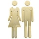 thumbnail image 1 of GOOHOCHY 1 par de letreros de identificación para baños, para hombres y mujeres., 1 of 8