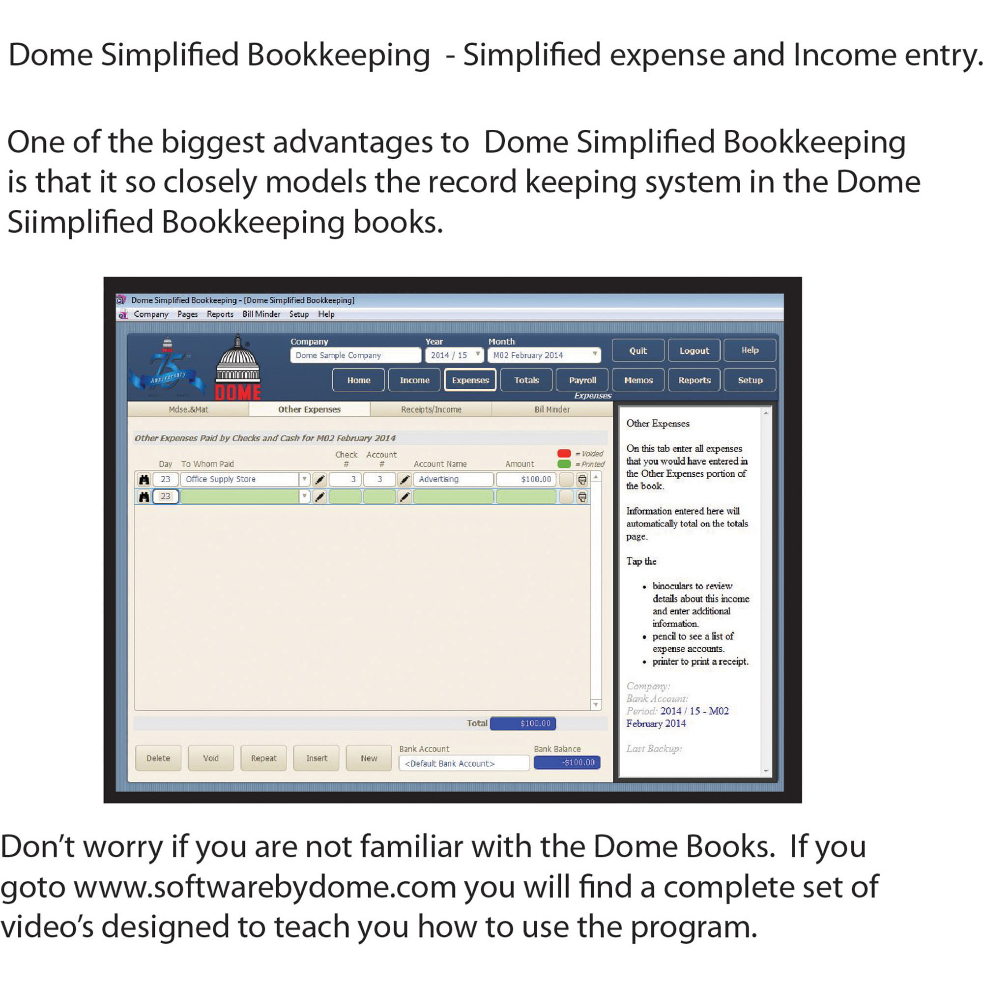 Accounting Mac Dome Simplified Bookkeeping dom00114 dom-00114 Pc 